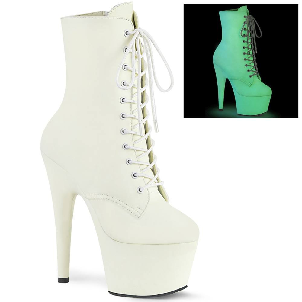 Pleaser - ADORE1020GD Bottes de plateforme, Pole dance chaussures - Chaussures de pole dance - Blanc Product image